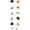 5 Tier- White, variant on Freestanding Rotating Hat Display Rack: 7-Tiers, 35 Hooks, with Wheels, Black Metal Floor Stand for Hats, Wigs, and Caps - Ideal for Retail Stores and Organizing Headwear. (White)