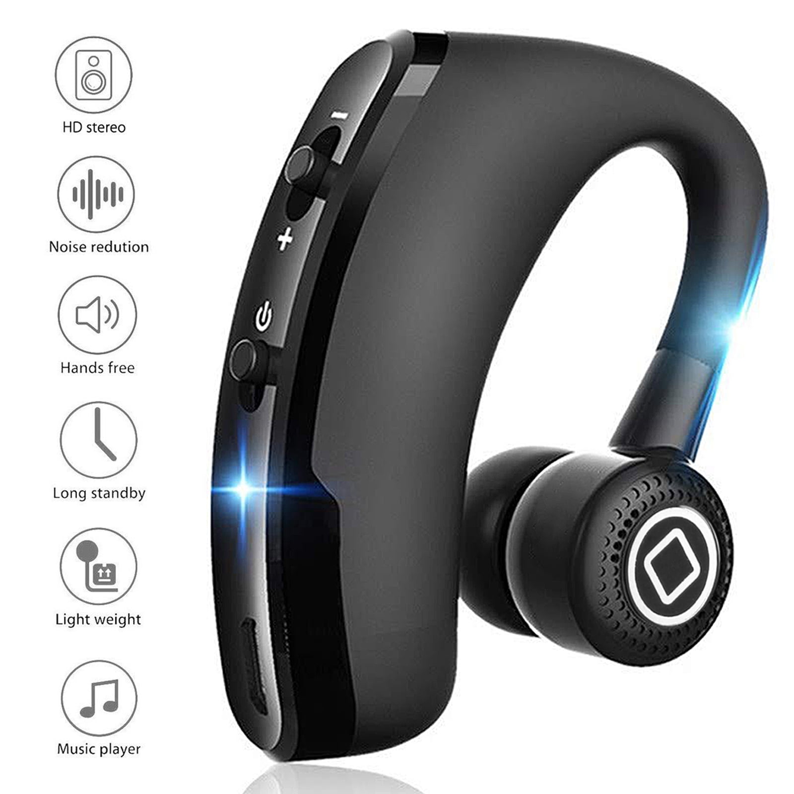 TSV Universal V9 Wireless Bluetooth 4.0 Single Headset Sports Headphone Earphone Handsfree(Fit for Right and Left Ear)