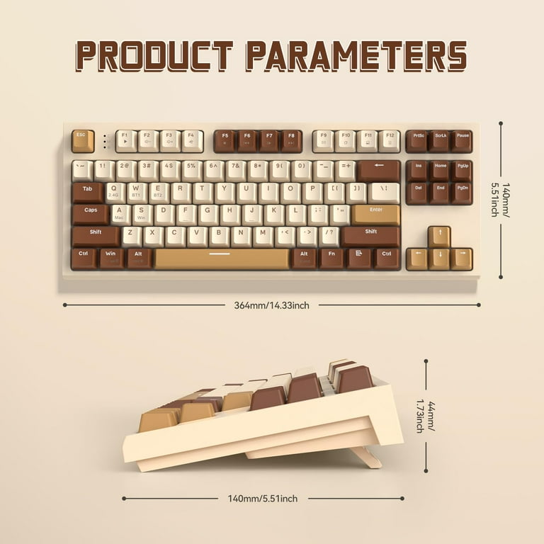 ZIYOU LANG M88 Wireless Mechanical Gaming Keyboard, TKL 87 Keys