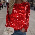 thumbnail image 2 of Oversized Valentine Graphic Sweatshirt for Women Heart Shirts Printed Casual Sports Crewneck Long Sleeved Fall Trendy Outfits 2026, 2 of 4