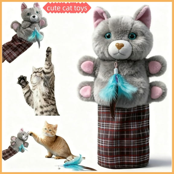 2026 NEW Cat Toys, Cat Wrestling Glove, Cat Wrestling Puppet, Hand Puppets with Tough Padding for Safe and Fun Interactive Toys for Cats and Dogs