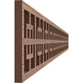 thumbnail image 3 of Ekena Millwork 46 3/8"W x 4"H x 3/8"T Cambridge Fretwork Moulding, Walnut, 3 of 13