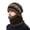 Coffee, variant on Extended Winter Hat Thermal Knit Scarf for Extreme Cold Weather Outdoor Unisex Protective Earflap