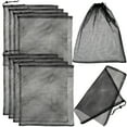 thumbnail image 2 of 10 Pcs Mesh Bags Drawstring Bags Polyester Mesh Drawstring Bags for Basketball Golf Balls Travel Supplies Clothes, 2 of 8