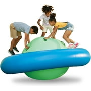 Hearthsong Inflatable UFO Dome Rocking Bouncer with Handles for Ages 5 & Up