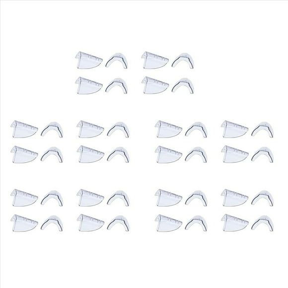 20 Pairs Eye Glasses Side Slip on Clear Side Shield for Safety Glasses