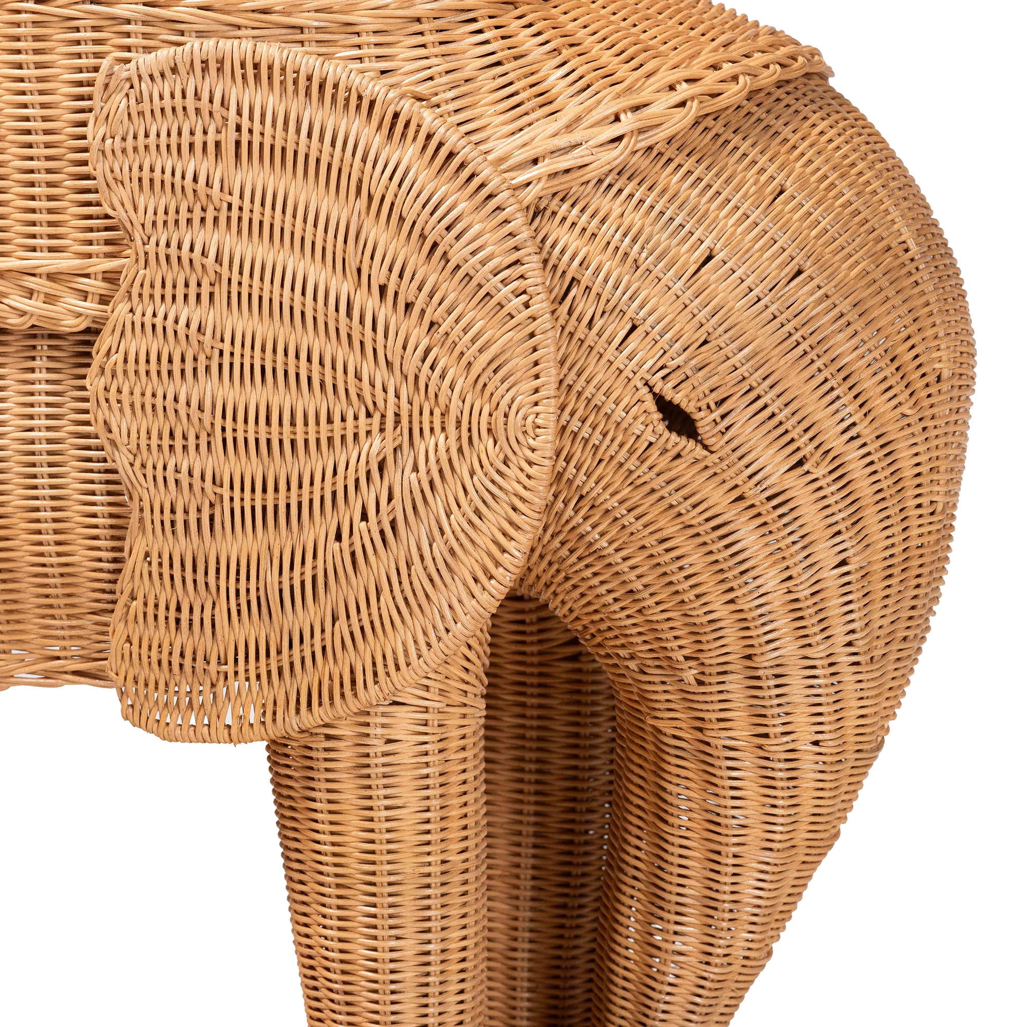 bali & pari Elissa Boho End Table, Light Honey