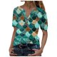 thumbnail image 1 of ICHUANYI Liquidación Mujer Verano Impresión Botones Manga Larga Casual Blusa Camiseta Jersey Camisas ICHUANYI WER202308246847, 1 of 9