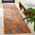 thumbnail image 3 of SAFAVIEH Blossom Riley Floral Runner Rug, Rust/Blue, 2'3" x 9', 3 of 9