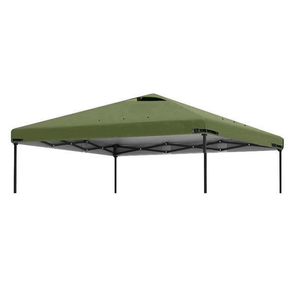 118.9x118.9 Inch Gazebo Canopy Replacement Top Cover with Air Vents 10x10 FT Waterproof 210D Polyester Sunshade Roof for Outdoor Patio Garden Pavilion Grill Area Straight Leg Canopy Tent (Top Only)