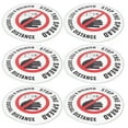 thumbnail image 3 of Distancing Signage, Convenient 16.9 X 16.9in Warning Wall Sticker Easy To Use  for Restaurants for Banks for Supermarkets for Offices, 3 of 8