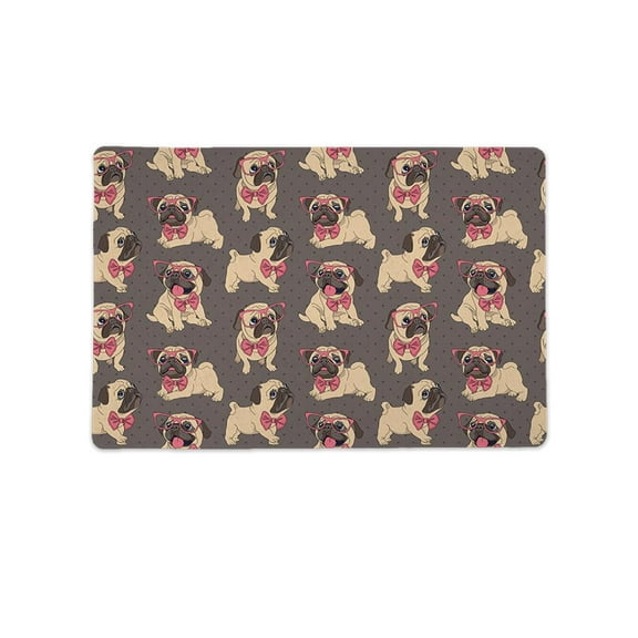 Hipster Pugs Mat Rectangle -Image by Shutterstock,