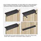 thumbnail image 4 of Kit 15 Cm Jaladera  Bloosom Oculta Perfil L Para Cajon Puerta Negro 15pzs, 4 of 5
