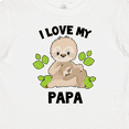 thumbnail image 4 of Inktastic Cute Sloth I Love My Papa with Green Leaves Boys or Girls Baby T-Shirt, 4 of 5