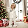 thumbnail image 4 of Hiijoy Big Girls Pajamas Button-Down Long Sleeved Top + Pants Sleepwear, Sizes 2-14, 4 of 5