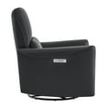 thumbnail image 6 of CHITA Power Recliner Swivel Glider Rocker Nursery Chair with USB for Living Room, Faux Leather in Black, 6 of 14