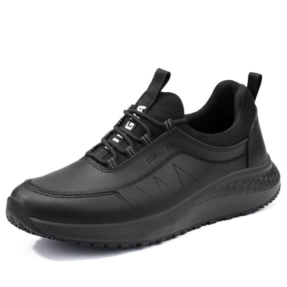 SKIUHS Men's Non Slip Oil Resistant Chef Work Shoes – Water Resistant Comfortable Kitchen Footwear