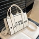 thumbnail image 5 of Btafrte Bolso Bandolera para Mujer Letras en para Mujer Bolsos Mano Satchel (Blanco), 5 of 9