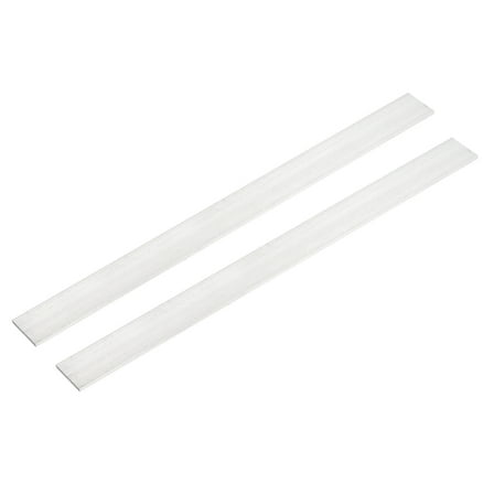 Uxcell 2 Pcs Square Aluminum Flat Bar, 1/8" (2.5mm)Thick x 1" (25mm) Width x 12" (305mm) Long 6061 Aluminum Flat Plate