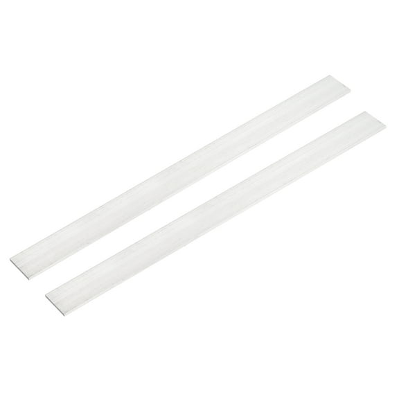 Uxcell 2 Pcs Square Aluminum Flat Bar, 1/8" (2.5mm)Thick x 1" (25mm) Width x 12" (305mm) Long 6061 Aluminum Flat Plate