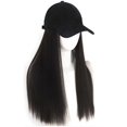 thumbnail image 4 of Fashion Adjustable Baseball Hat Wigs Hair Heat Resistant Hairpiece Hat Natural Looking Headwear for Women Quick Styles Natural Black, 4 of 4