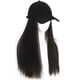 thumbnail image 4 of Fashion Adjustable Baseball Hat Wigs Hair Heat Resistant Hairpiece Hat Natural Looking Headwear for Women Quick Styles Natural Black, 4 of 4
