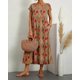 thumbnail image 2 of Vestido midi Zhyaj, holgado, túnica de verano, playa, con bolsillos, algodón, 2 of 7