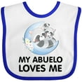 thumbnail image 3 of Inktastic Raccoon My Abuelo Loves Me Boys or Girls Baby Bib, 3 of 4