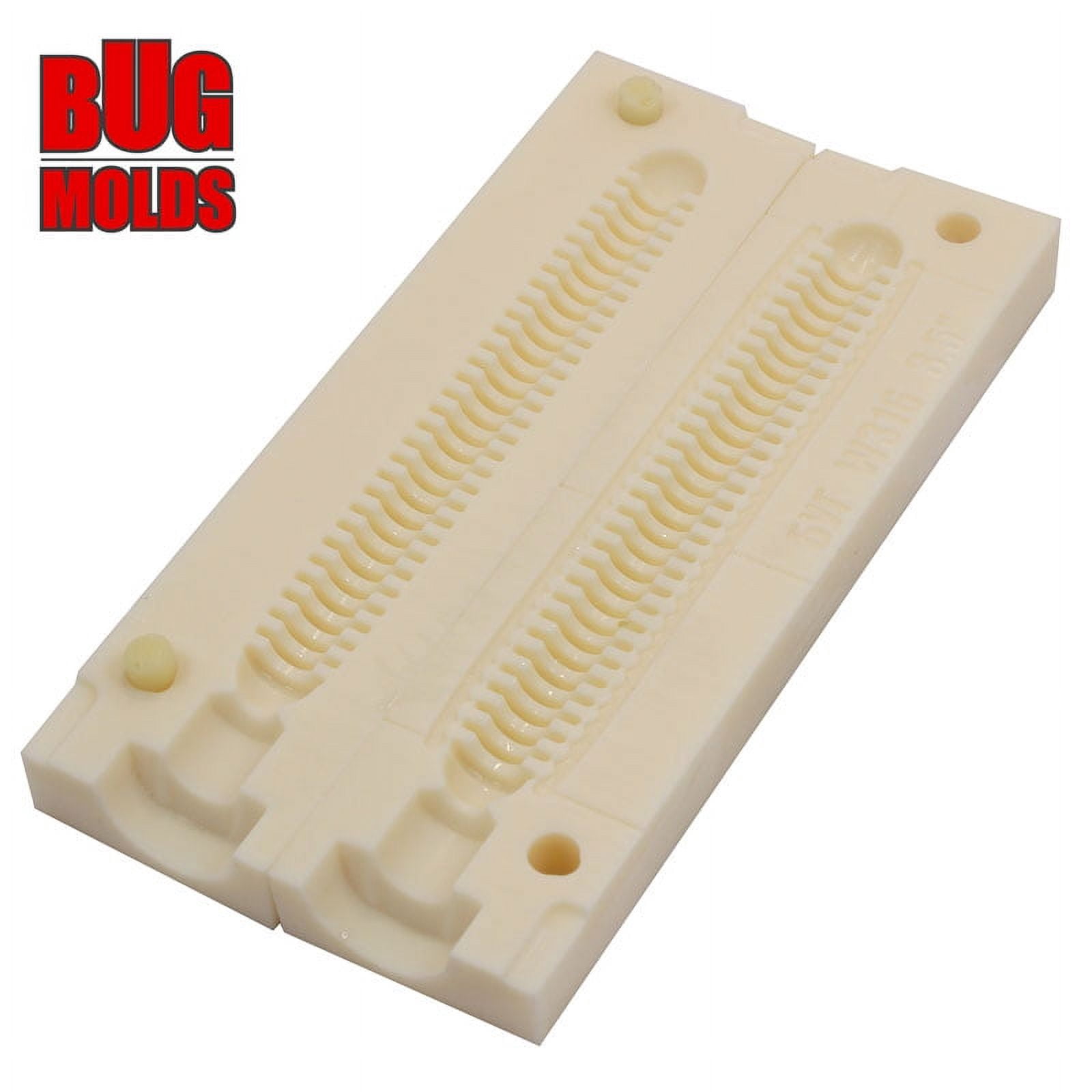 Fishing soft bait mold RingFry 5 inch model ID W317 - Artificial Stone Fishing Injection Molds | Durable Soft Fishing Lures | Unique Lure Mold Kit Perfect for Fishing