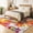 Multicolored, variant on World Rug Gallery Modern Bright Flowers Non-Slip Multicolored 20" x 30" Door Mat Area Rug