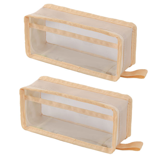 Estuche para lápices, estuche para rotuladores, estuche de papelería, estuche transparente para lápices con cremallera, estuche transparente para lápices, neceser de viaje MFZFUKR CPB-DE-LYY2451-5