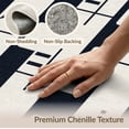 thumbnail image 6 of ODIKA 6'x9' Black White Geometric Handwoven Design Washable Area Rug Modern Abstract Pattern with Bold Lines Non-Slip, Easy Care, for Family Room, Living Mater Bedroom, 6 of 7
