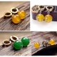 thumbnail image 2 of Pendientes de Dragon Ball Super Saiyan Pendientes colgantes de piedra de ágata de Dragon Ball, B, verde, 2 of 4