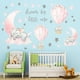 thumbnail image 2 of Pegatinas De Pared De Elefante, Calcomanías De Globo De Aire Caliente De Estrella De Luna Rosa, Calcomanía De Arte De Vinilo De Animales Para Niños, Guardería, Dormitorio, Decoración Del Hogar Speravity VI011534-00, 2 of 6
