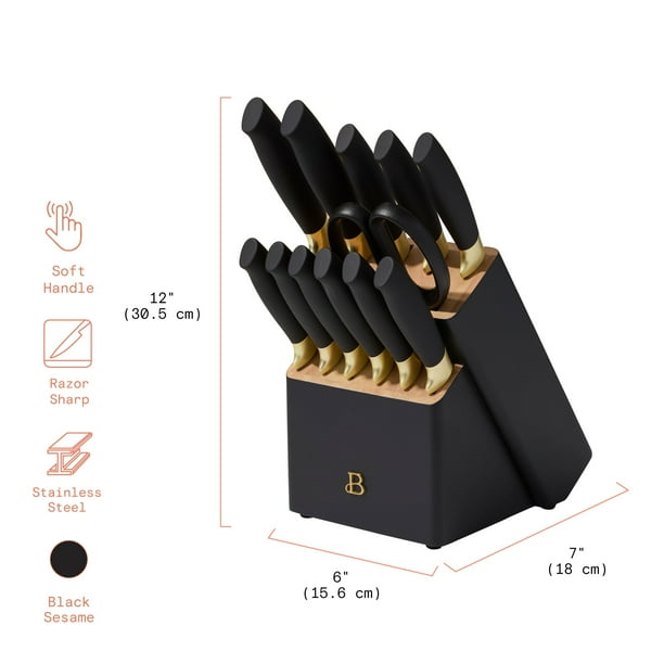 Black & Gold Knife Set | Steak knives for department stores