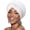White, variant on African Women Turban Caps Cotton Beanie Twist Headscarf Pre-Tied Double Twisted Braids Wrap Hat Chemo Cancer Cap