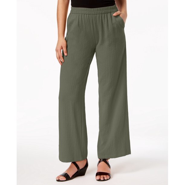 JM Collection - JM Collection - Pull-On Wide-Leg Pants - Regular - M ...