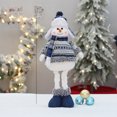 thumbnail image 2 of Adornos de muñecas de Navidad, decoración de tela de felpa de muñeco de nieve de Navidad, juguete de figura de pie de muñeco de nieve retráctil, 2 of 5