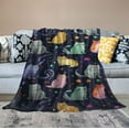 thumbnail image 2 of ONETECH Cats Blanket for Girls Woman Cute Cat Throw Blanket Soft Warm Flannel Funny Cat Theme Blanket Gifts for Adults Teenager Couch Sofa Bed, 2 of 6