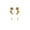 Brown / Rose gold plated, variant on A Pair Of Navy Blue Rhinestone Crystal Floral Hair Clip Pins 2 Pcs