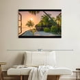 thumbnail image 2 of Elephant Stock Window To Serene Beach Wall Art - Beach Canvas Canvas - 39" x 26", 2 of 8