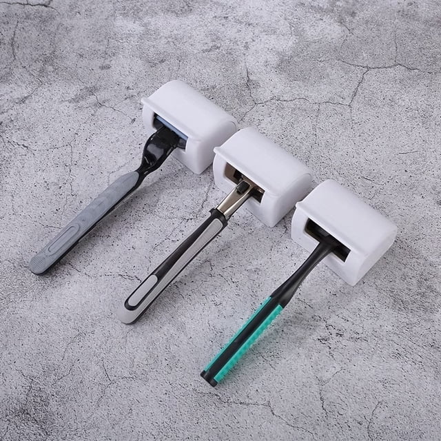Organizador de ducha con colgador for maquinilla de afeitar y soporte for cepillo de dientes eléctrico: solución de almacenamiento for el baño que ahorra espacio
