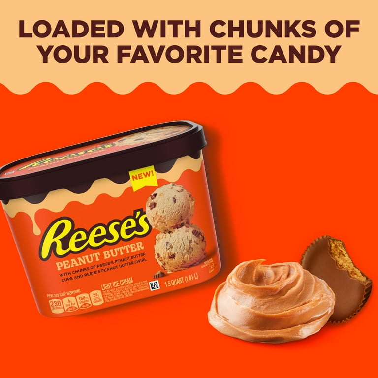 Reese's Peanut Butter Light Ice Cream, 48 oz