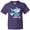 Purple, variant on My Great Aunt Loves Me with Cute Sharks Youth T-Shirt