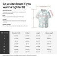 thumbnail image 7 of Vsdgher Rabbit And Star Print Men's Wrinkle Free Untucked Cuban Shirt Business Casual Button Down Shirts Short Sleeve Shirt, 7 of 7