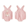 thumbnail image 4 of Okbabeha Baby Girl Easter Outfit Sleeveless Bunny Romper Bodysuit Jumpsuit Cute Newborn Summer Clothes, 4 of 8