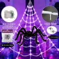 thumbnail image 2 of Luces Hadas Halloween Red Telaraña Luminosa 8 Modos, 2 of 9