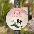 thumbnail image 4 of Every Fart is Love Note Australian Shepherd Guilty Face Happy Valentine's Round Wood Sign Aussie Dog Lover Gifts Hanging Wall Home Decor - 01016, 4 of 5