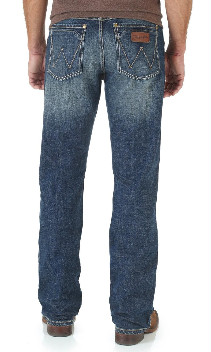 wrangler men's retro slim fit boot cut jean, layton, 34x34