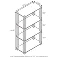 thumbnail image 2 of Estante expositor Furinno Turn-N-Tube de 4 niveles, roble francés, 2 of 6